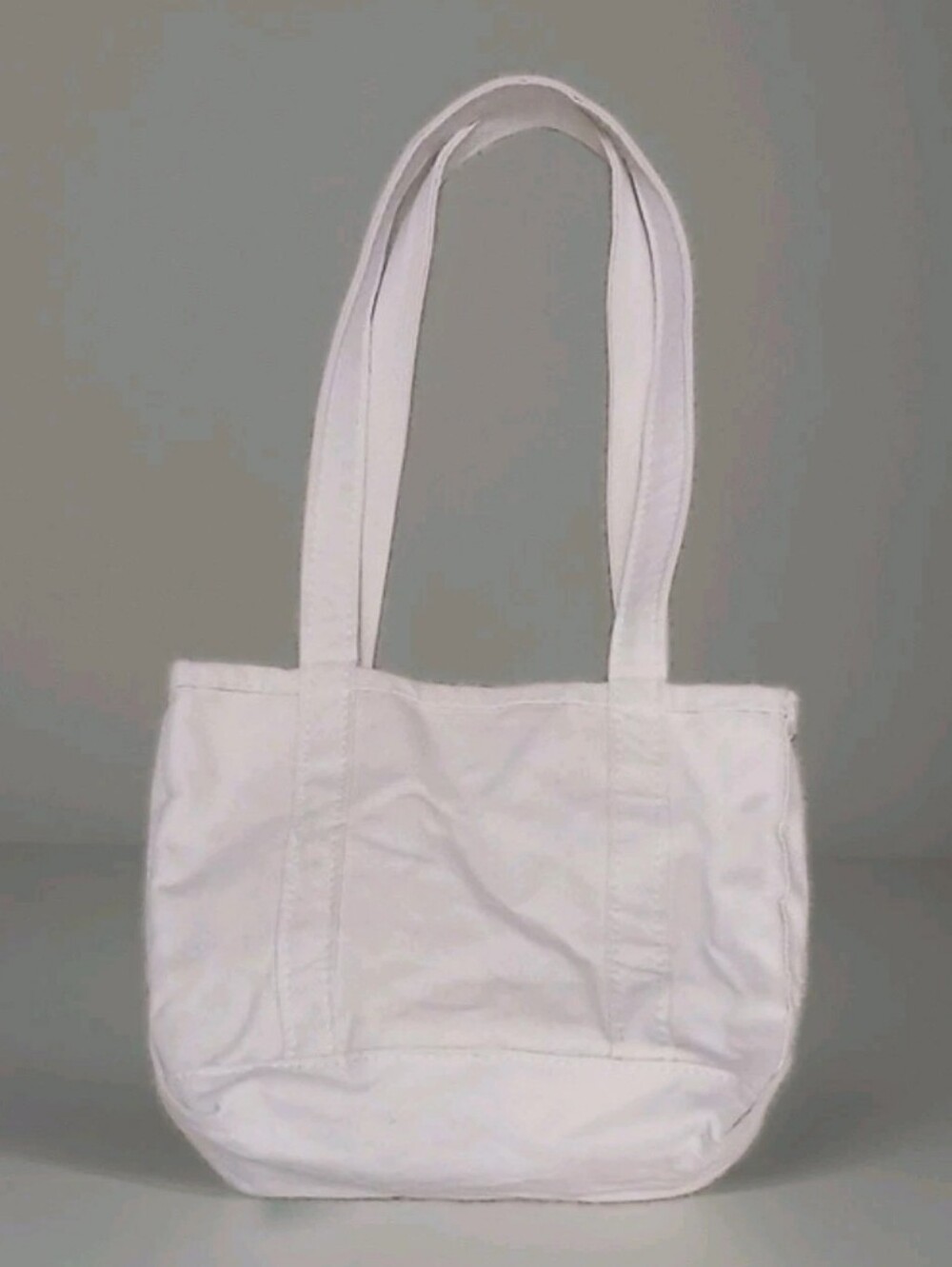 L.L. Bean Natural Canvas Boat And Tote Bag Small W/ Long Straps - Picture 2 of 10